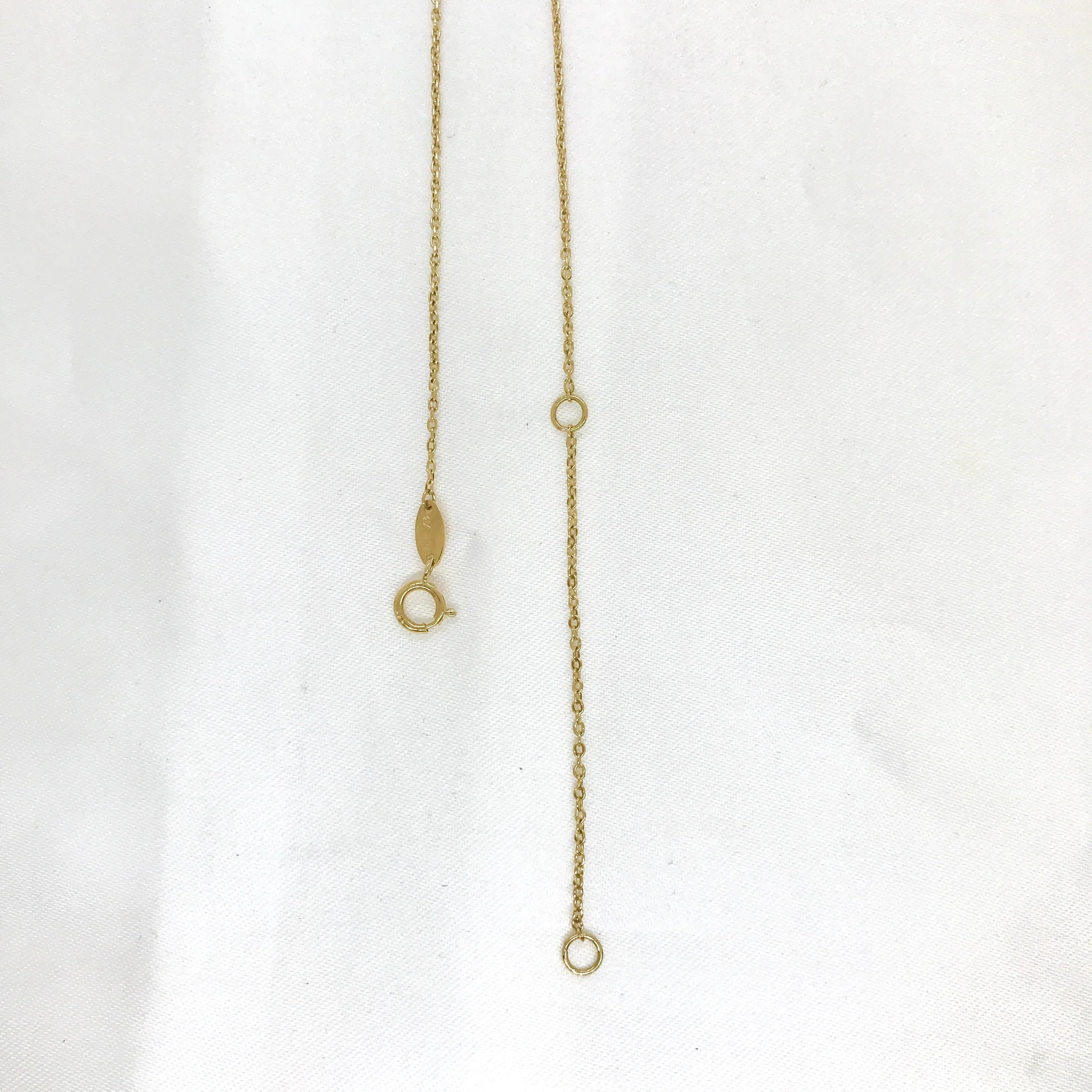 14k Yellow Gold Triple Star Necklace