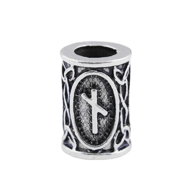 1pcs Viking Runes beads for Beards or Hair Jewelry Making Antique Beads Metal Charms for Bracelets for DIY Pendant Necklace