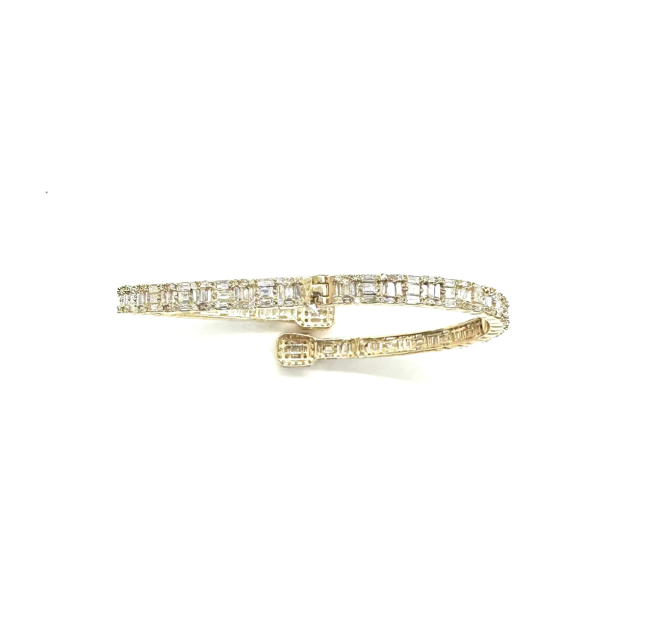 6 Ctw Diamond Bypass Bangle Bracelet