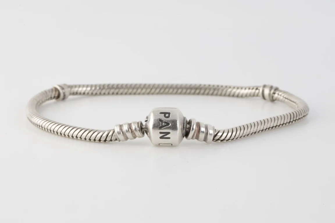 7.5” Pandora 925 Silver Snake Chain Bracelet (13.40g.)