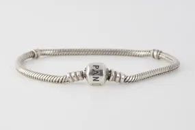 7.5” Pandora 925 Silver Snake Chain Bracelet (13.40g.)