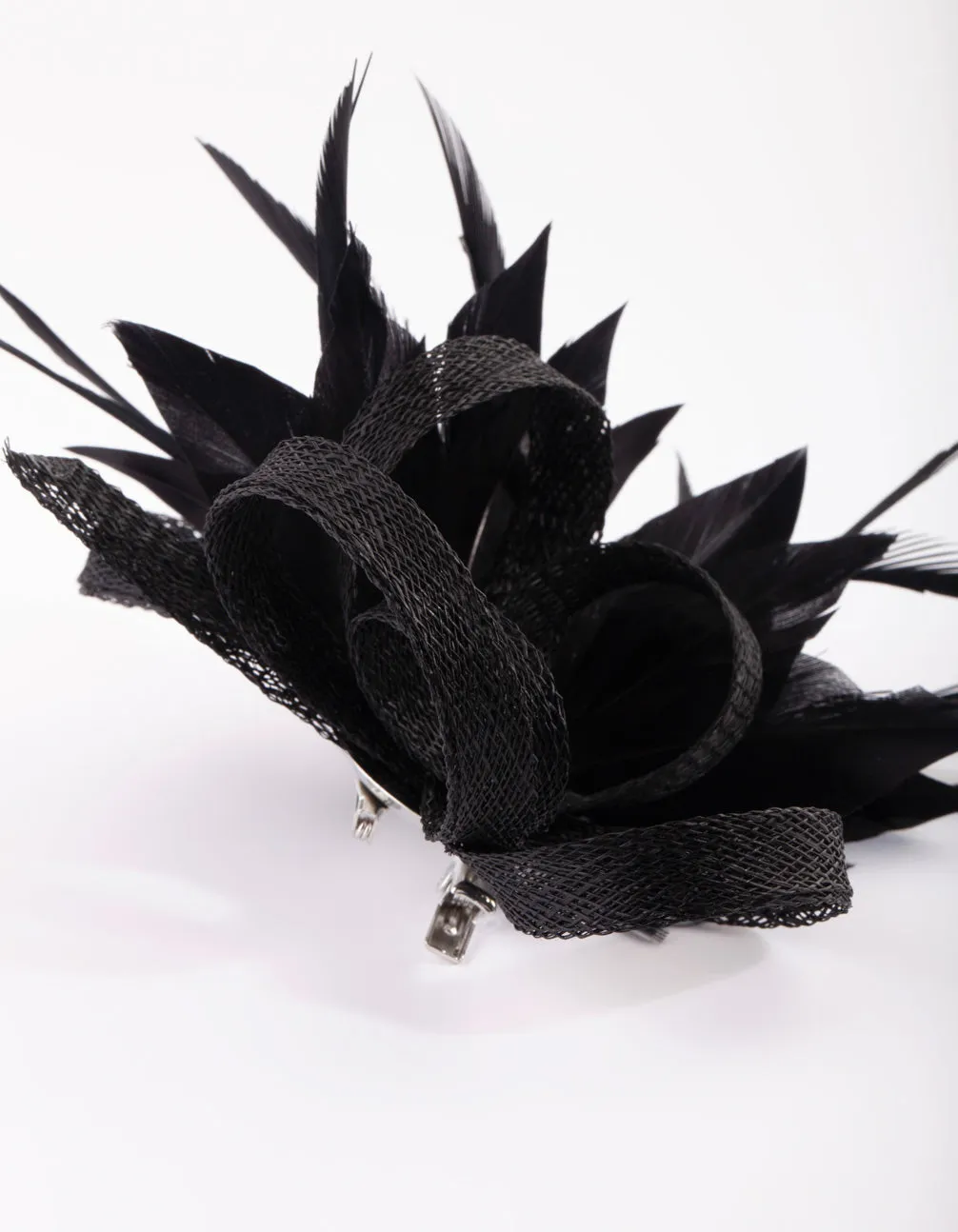 Black Feather Clip