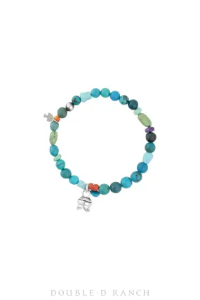 Bracelet, Stone Bead, Mixed Stones, Hallmark, Contemporary, 3570