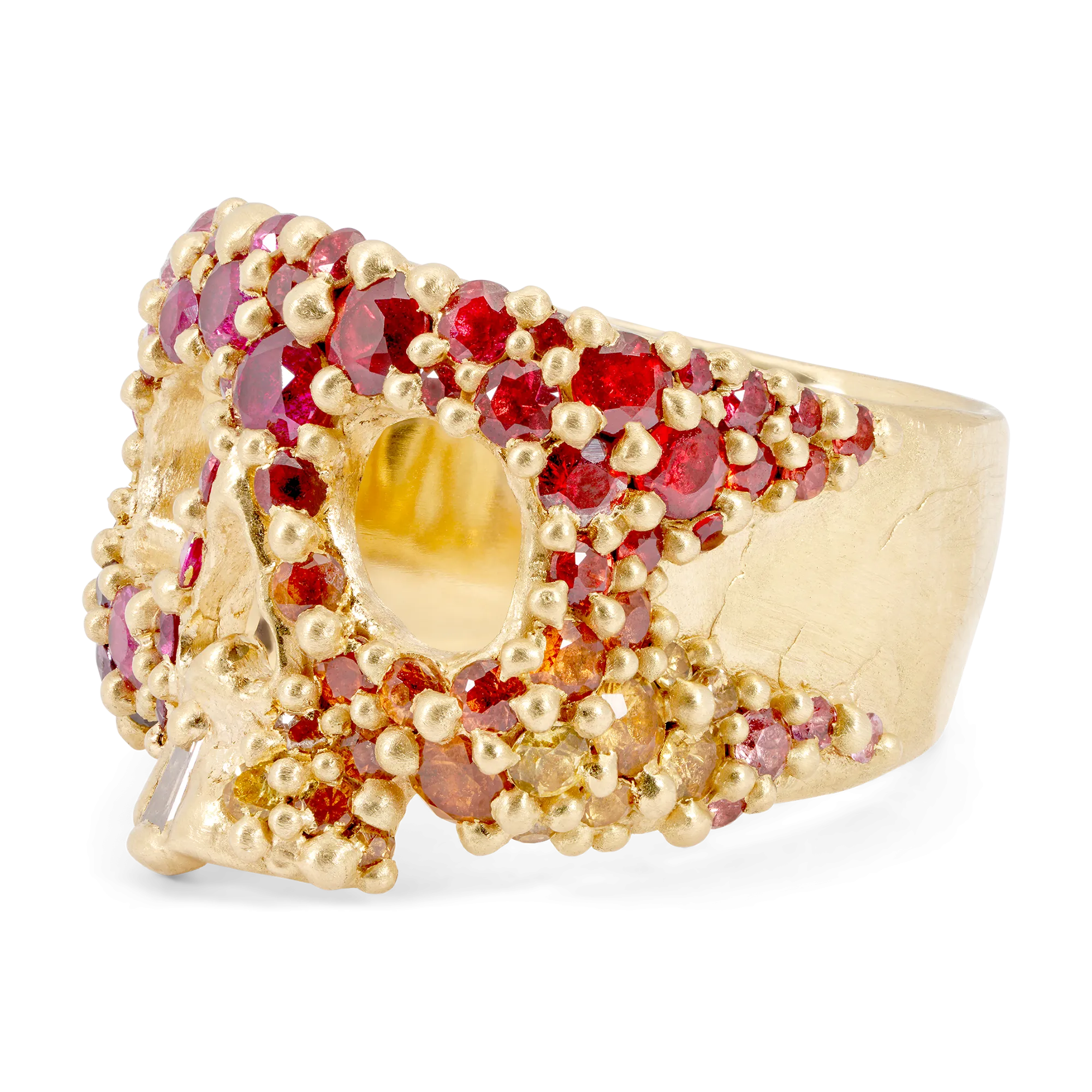 California Sunset Kali Skull Ring - Made to Order