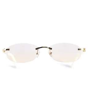 Cartier Eyewear Custom CT00560 C Decor Rimless Sunglasses