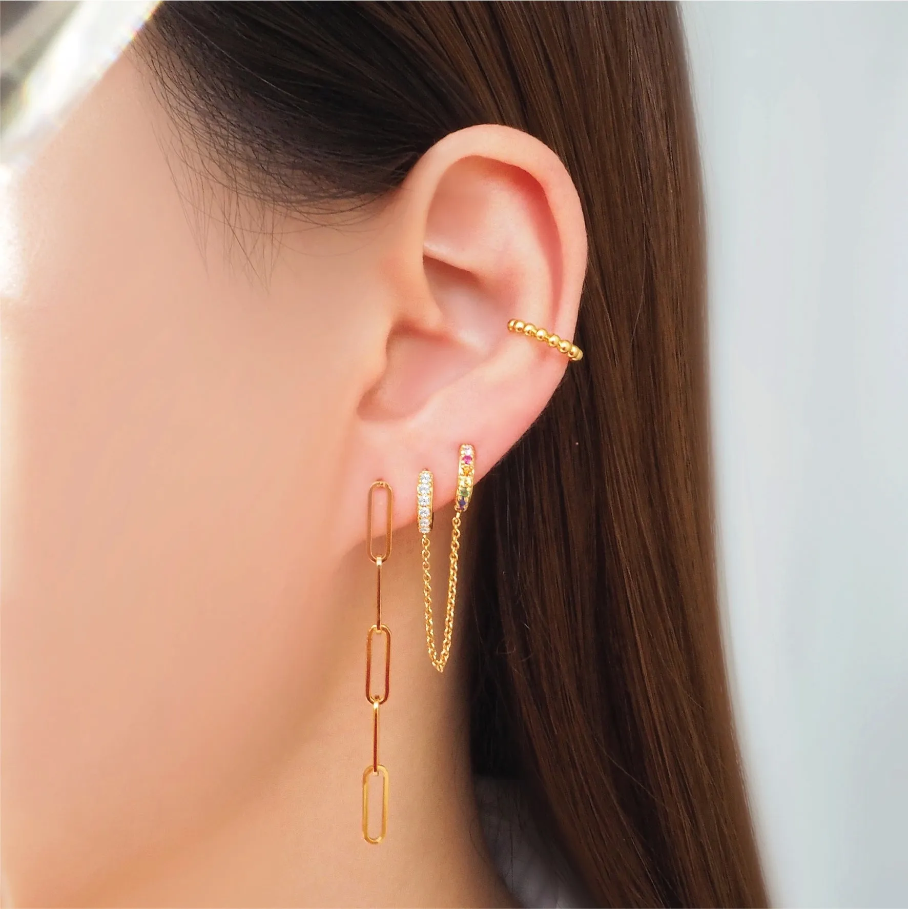 Caviar Ball Ear Cuff