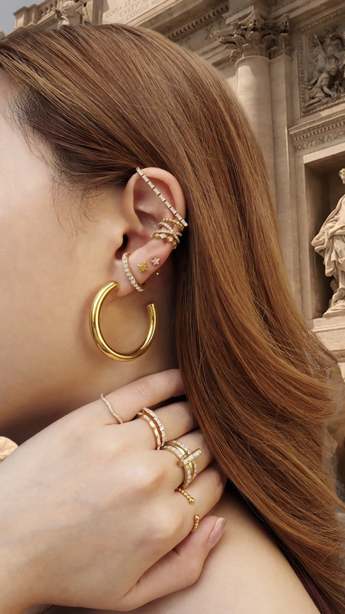 Caviar Ball Ear Cuff