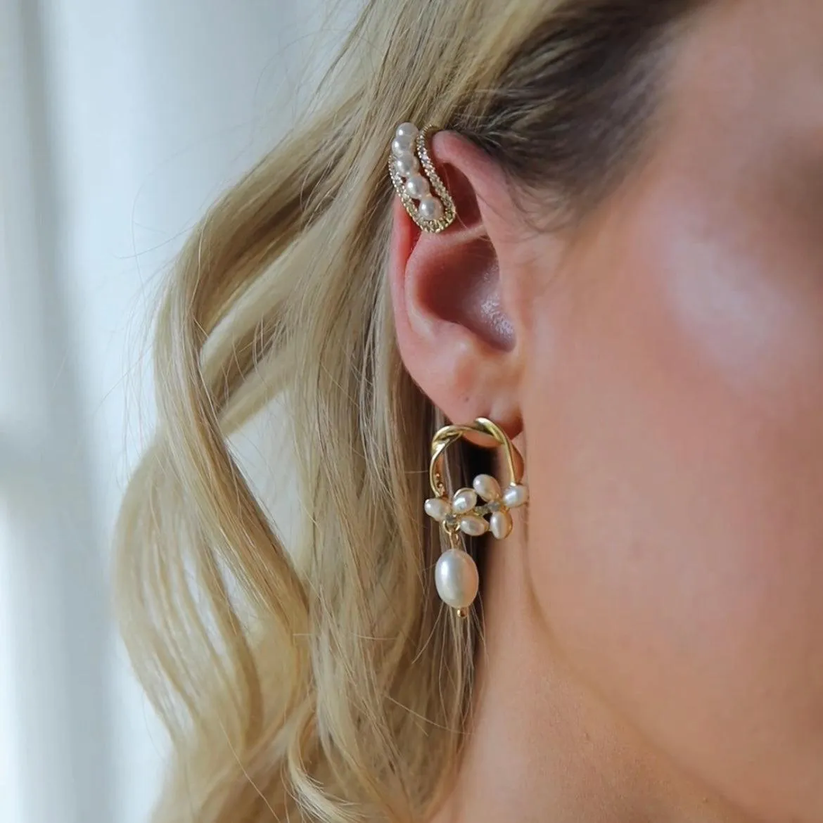 Cerise Pearly Ear Cuff - 3 Styles