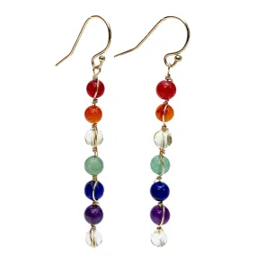 Chakra Earrings with Gold Filled French Ear Wires