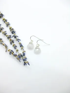 Chamomile: Moonstone Earrings - e674