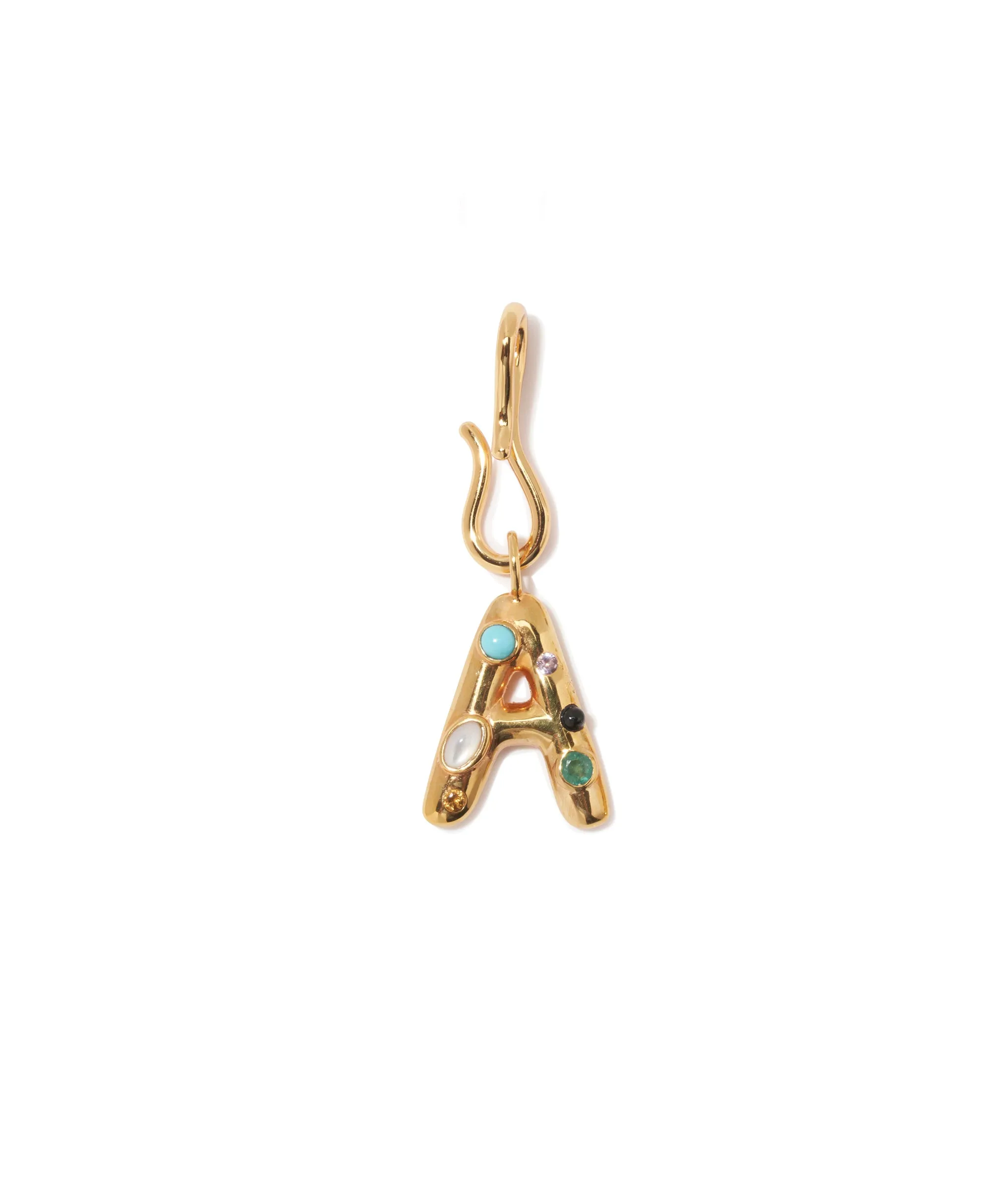 Confetti Letter “A” Mood Charm