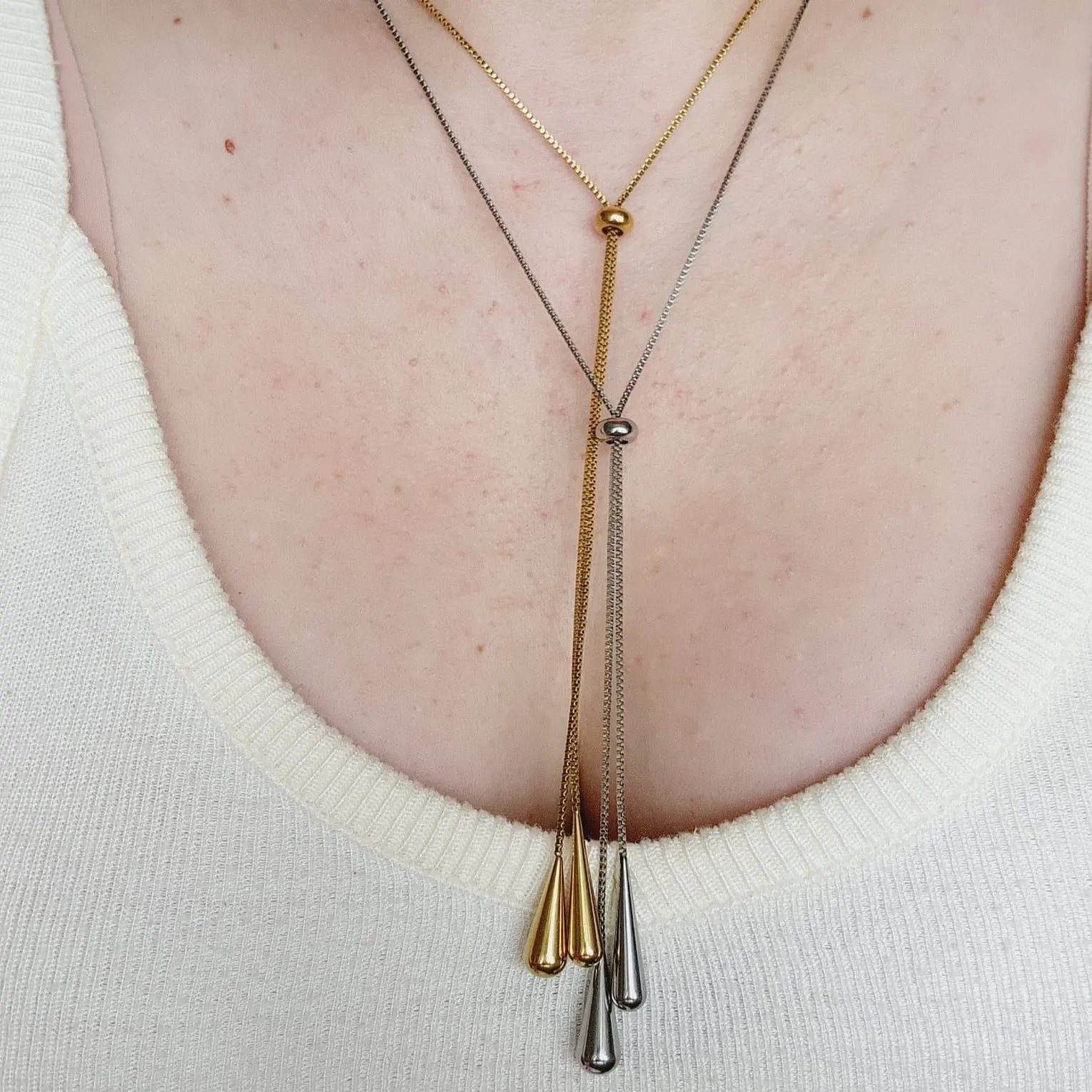 Deddie Adjustable Lariat Necklace