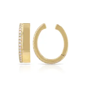 Diamond One Line Pave Ear Cuff