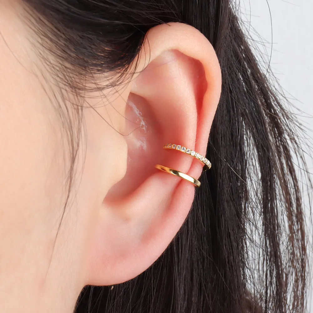 Double Layer Charm Ear Cuff