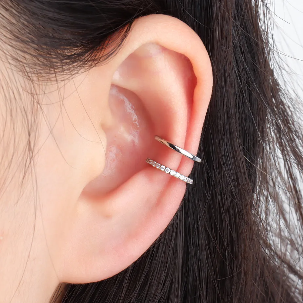 Double Layer Charm Ear Cuff