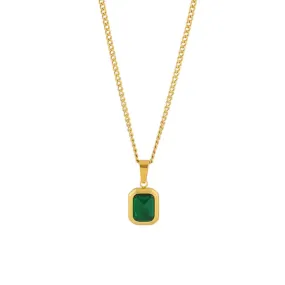 Emmy Emerald Pendant Necklace