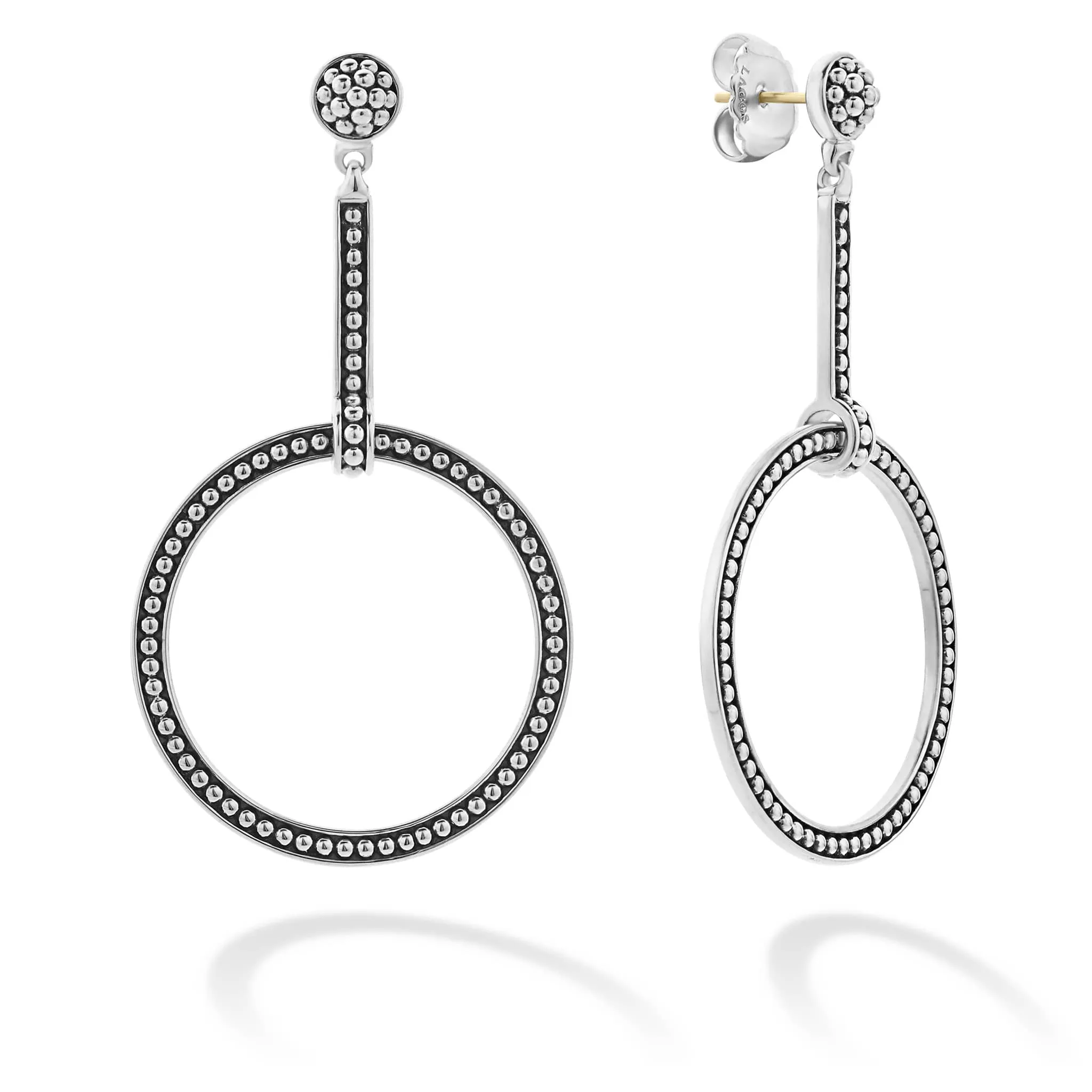 Enso Circle Drop Earrings