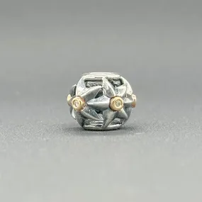 Estate Pandora SS 14 Diamond Stella Star Bead Charm