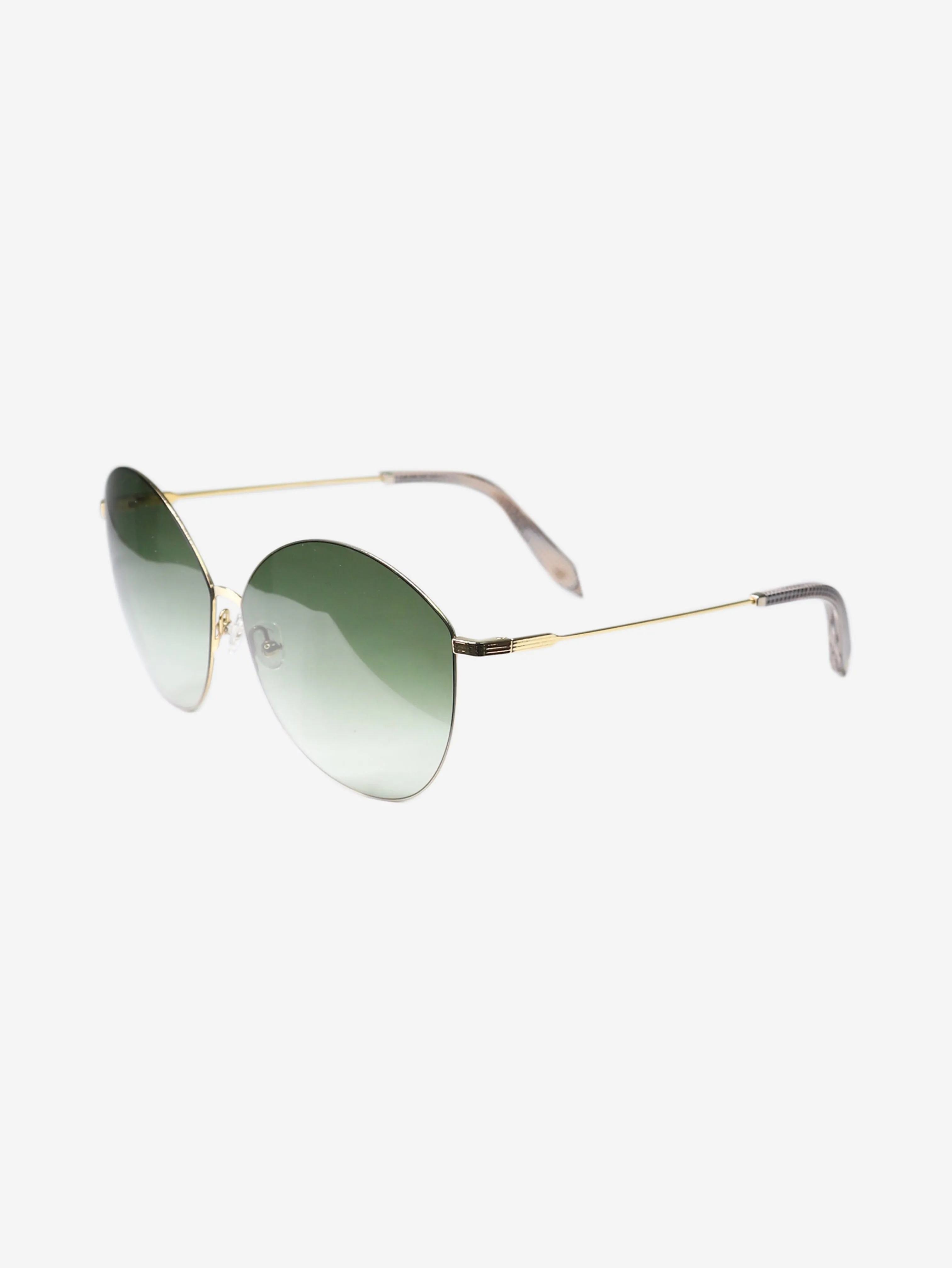 Green ombre lense sunglasses