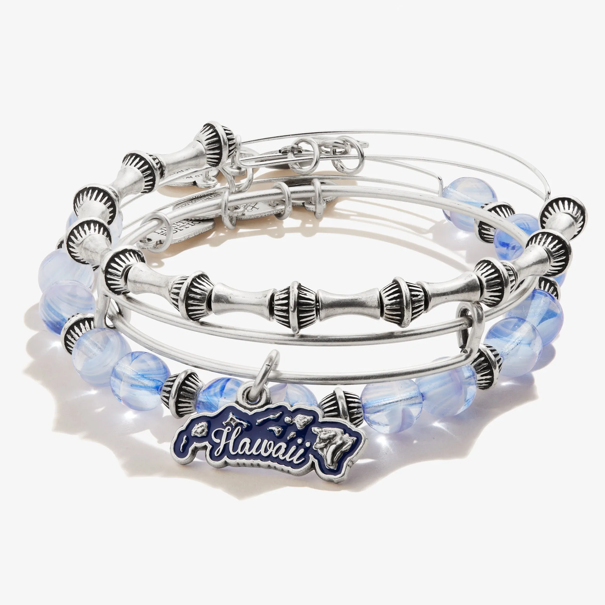 Hawaii Island Charm Bangle, Set of 3