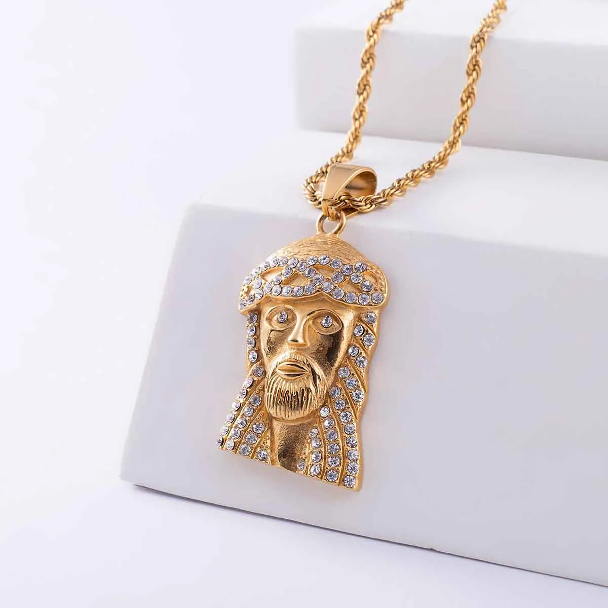 Iced Jesus Pendant