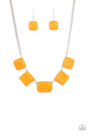 Instant Mood Booster - Orange Paparazzi Necklace