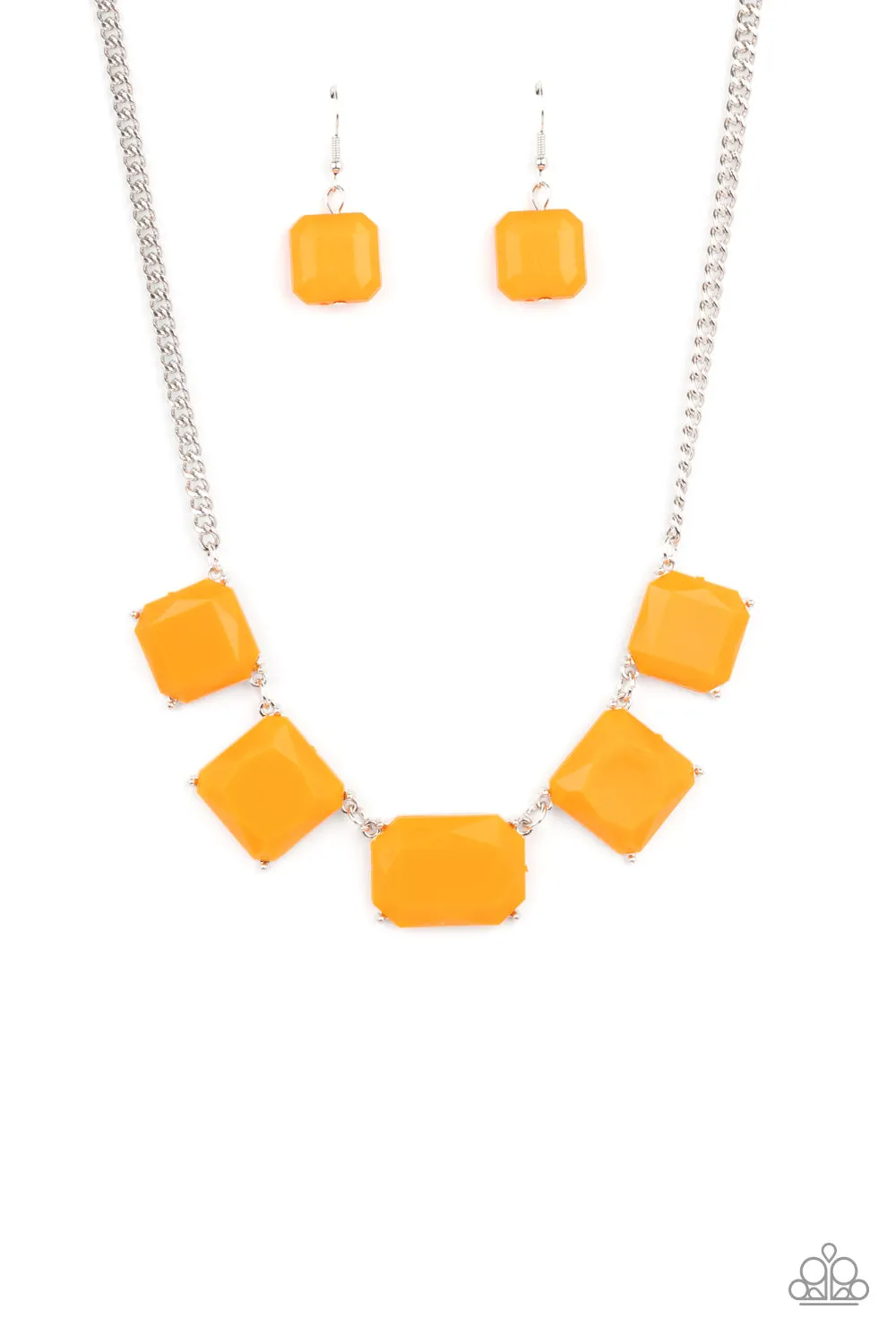 Instant Mood Booster - Orange Paparazzi Necklace