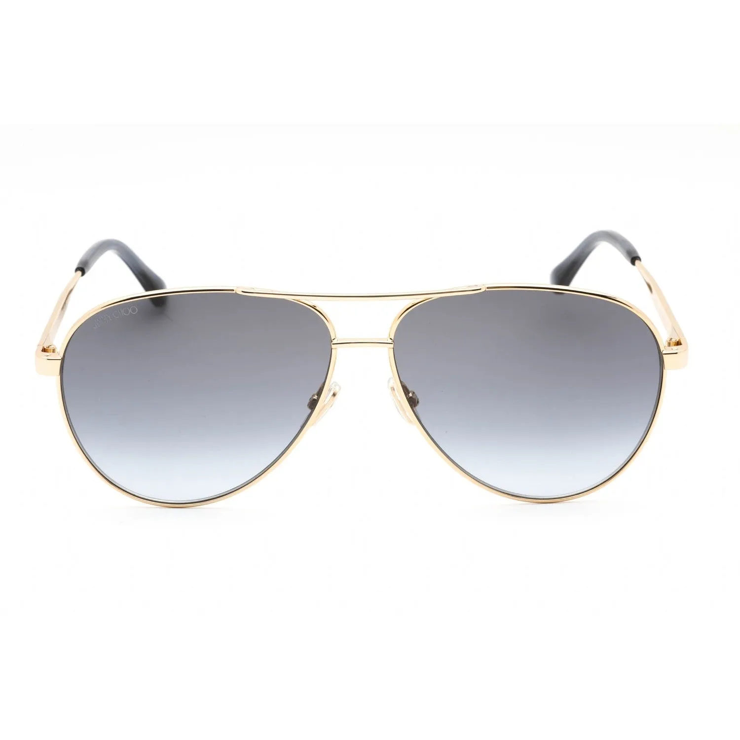 Jimmy Choo JIMENA/S Sunglasses Gold Blue / Grey Shaded Women's