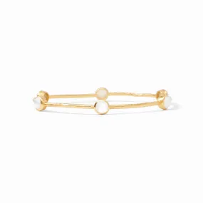 Julie Vos Milano Luxe Bangle Iridescent Clear Crystal