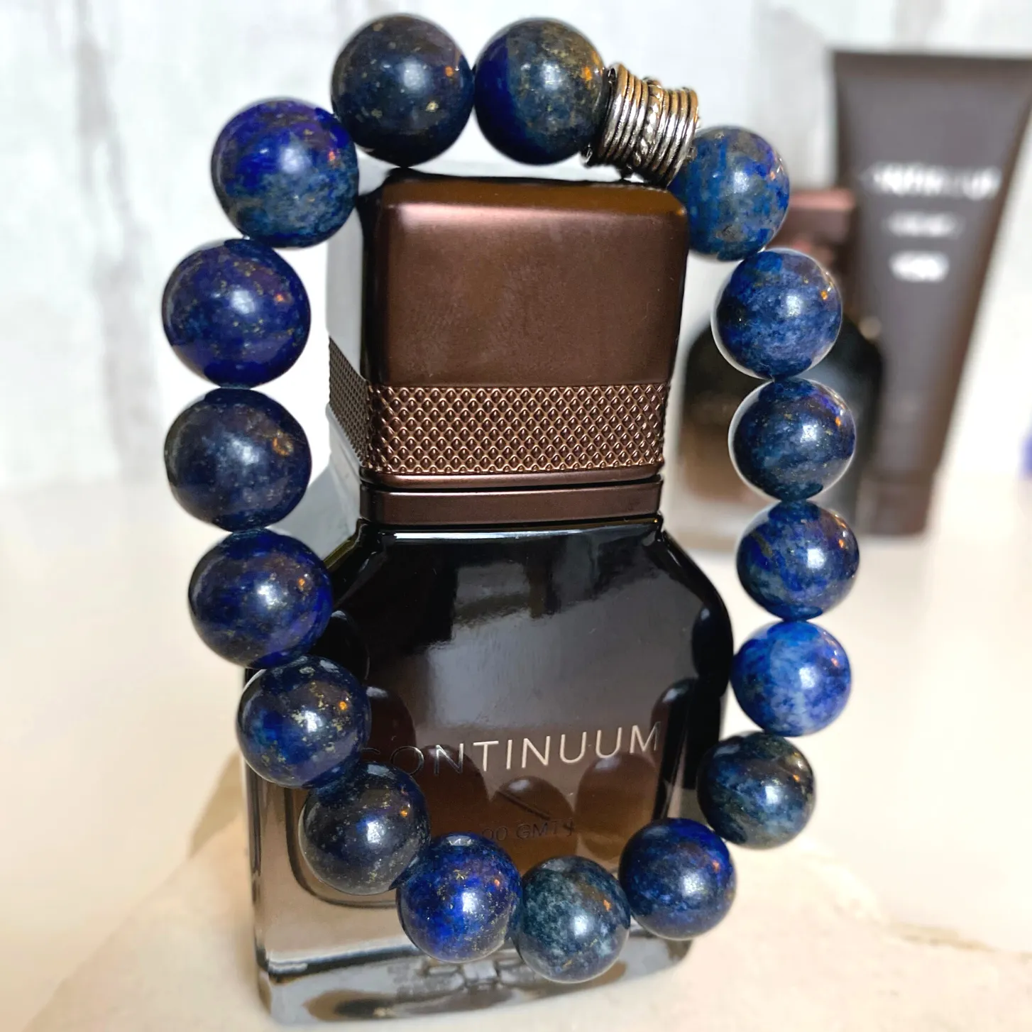 Lapis Gemstone Mens Bracelet