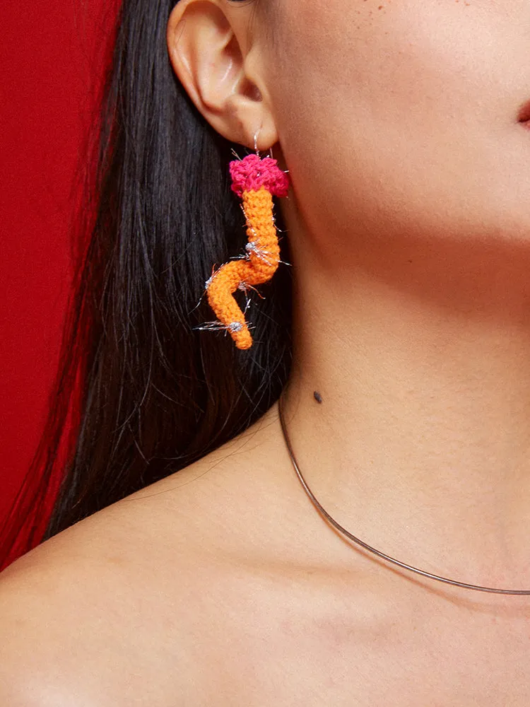 LB Hand Crochet Dragon Whisker Earrings LOJL110