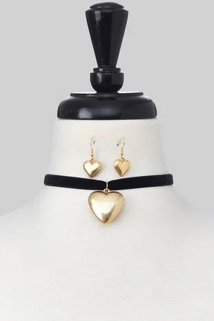 Love on Top Choker/Earring Set