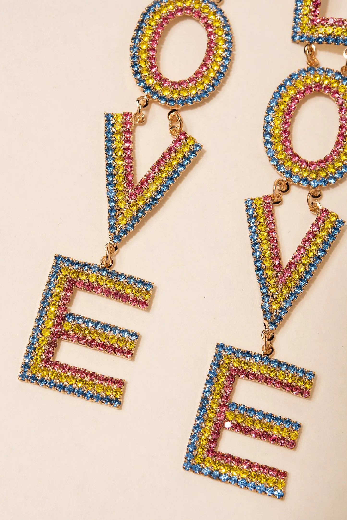 Lulu's Love Rhinestone Earrings