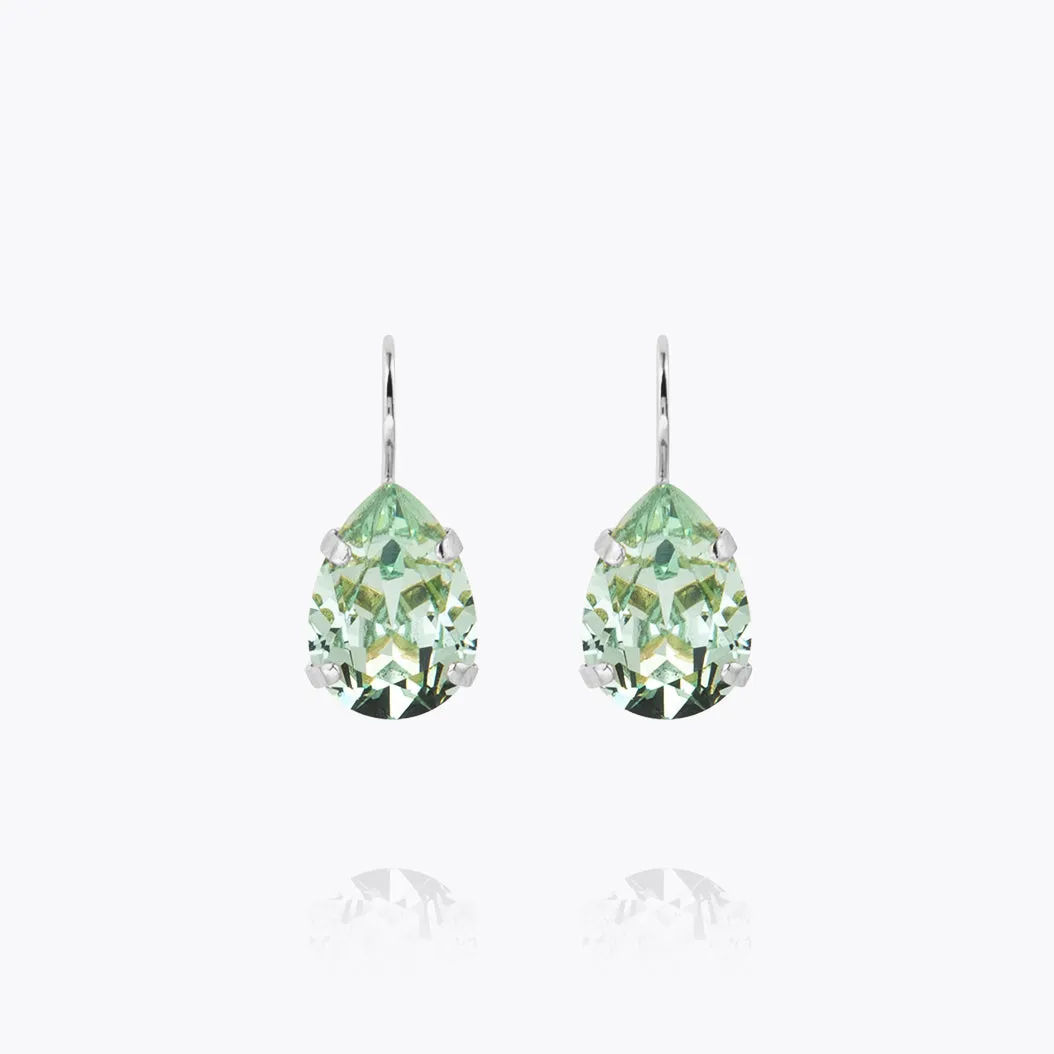 Mini Drop Clasp Earrings / Chrysolite