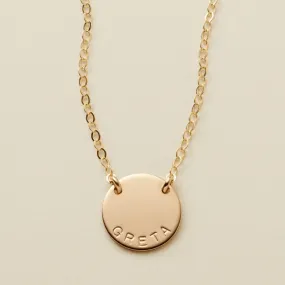 Mini Zola Disc Necklace