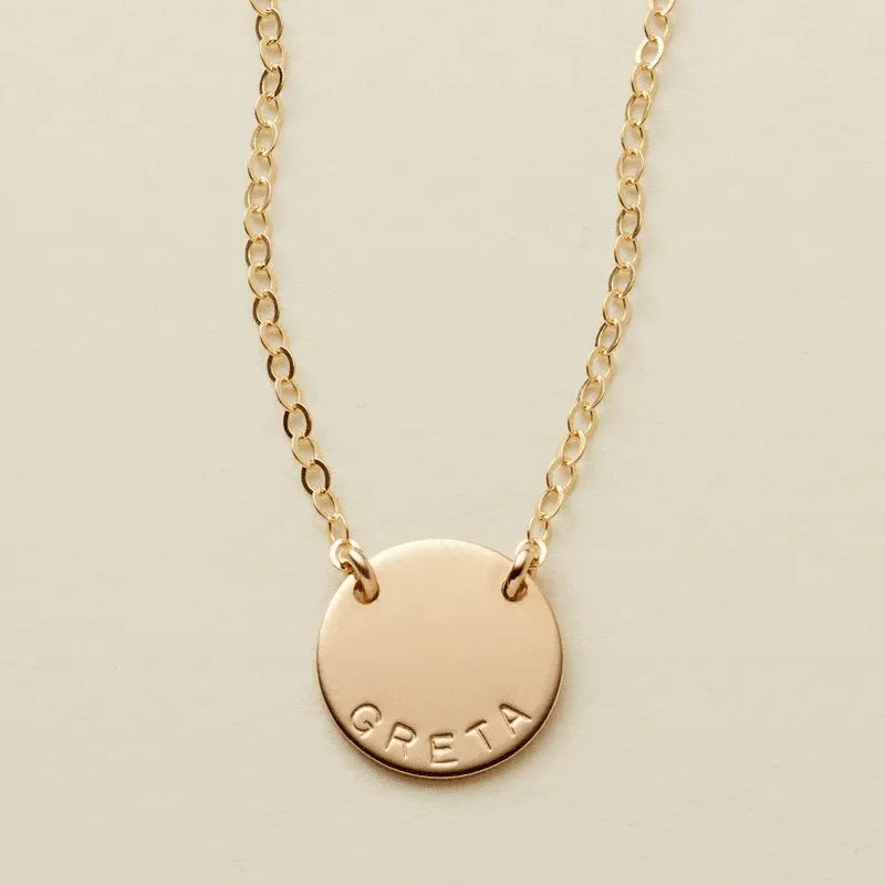 Mini Zola Disc Necklace