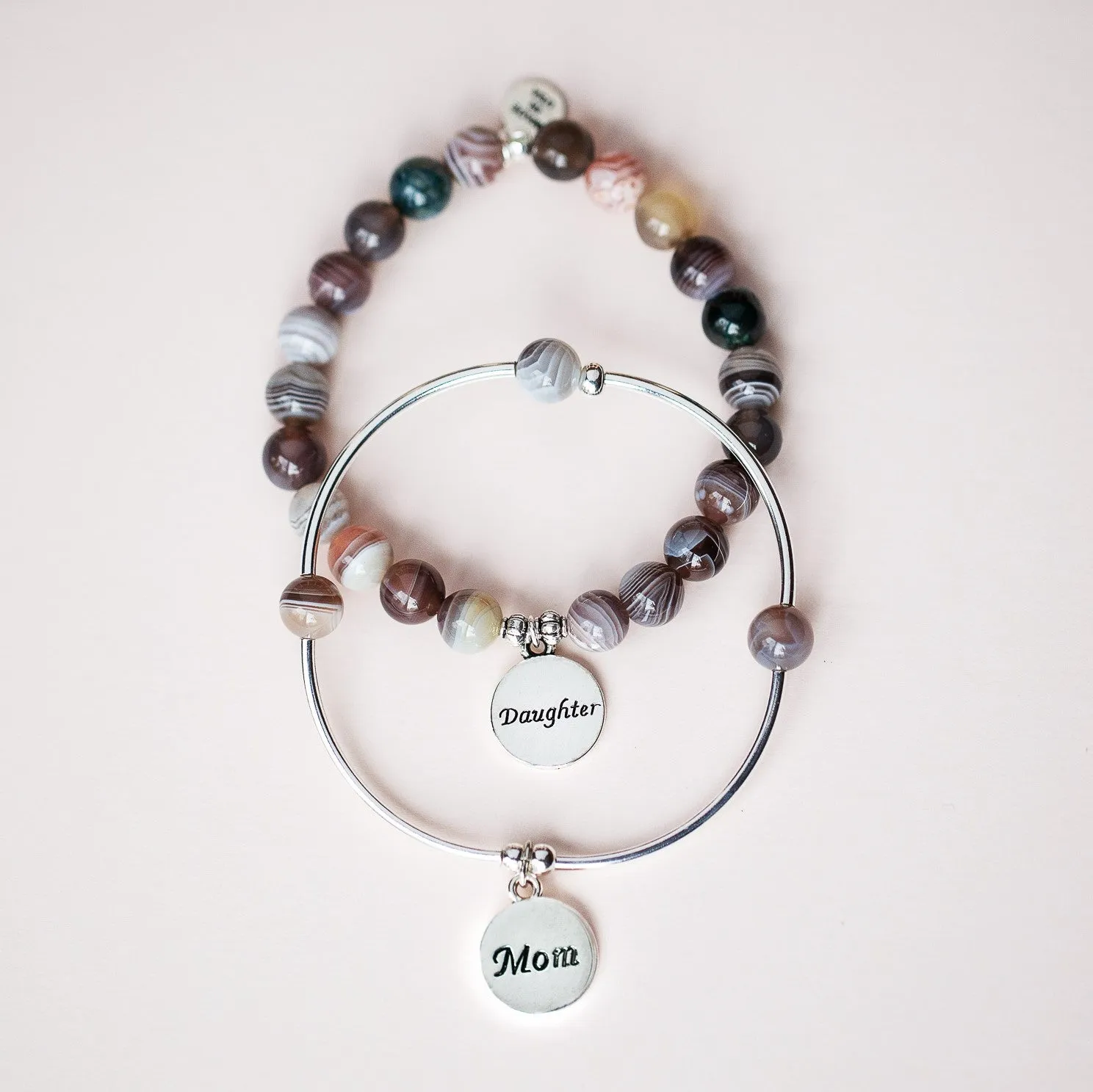 Niece | Soft Bangle Charm Bracelet | Turquoise