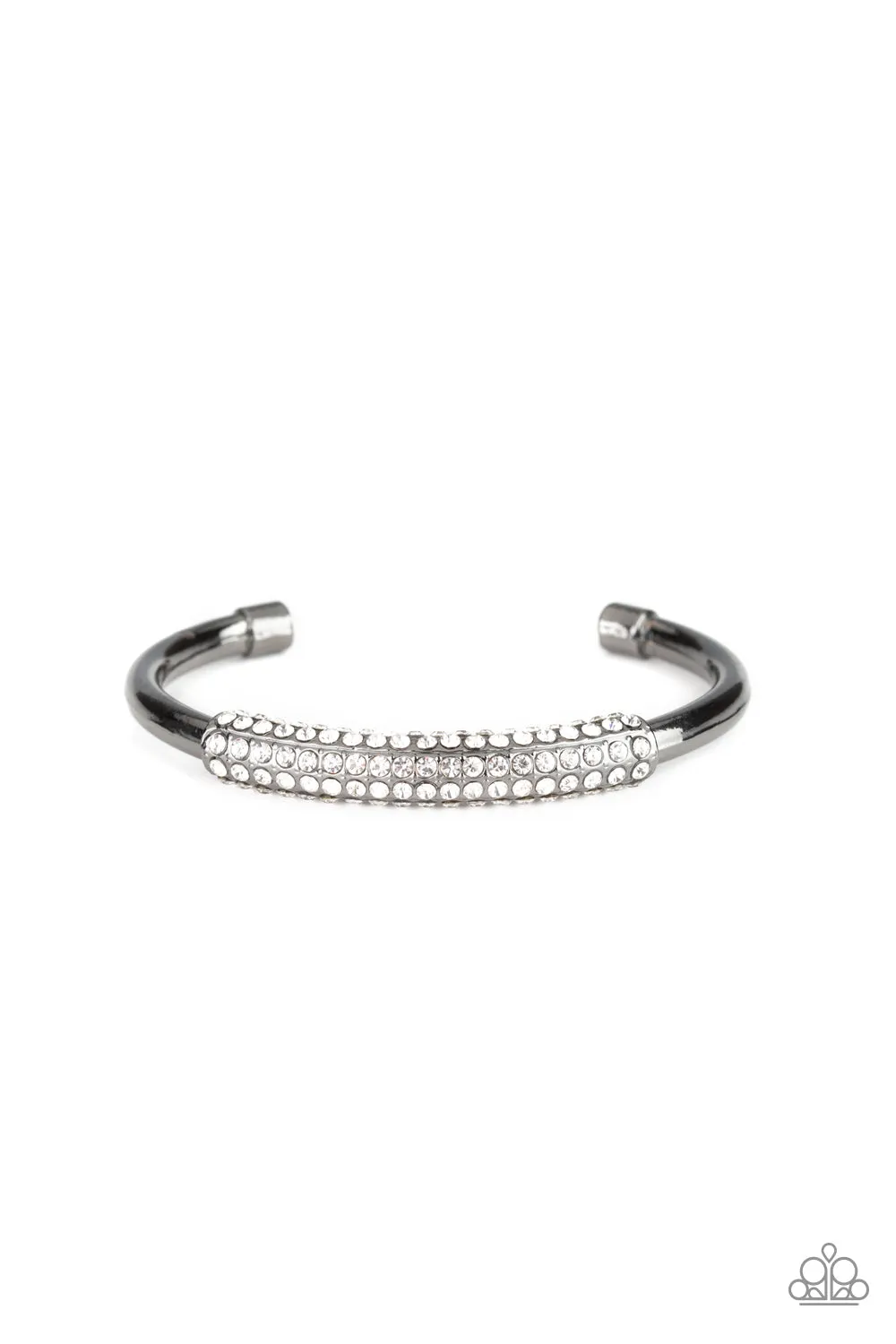 Paparazzi Day to Day Dazzle - Black Cuff Bracelet