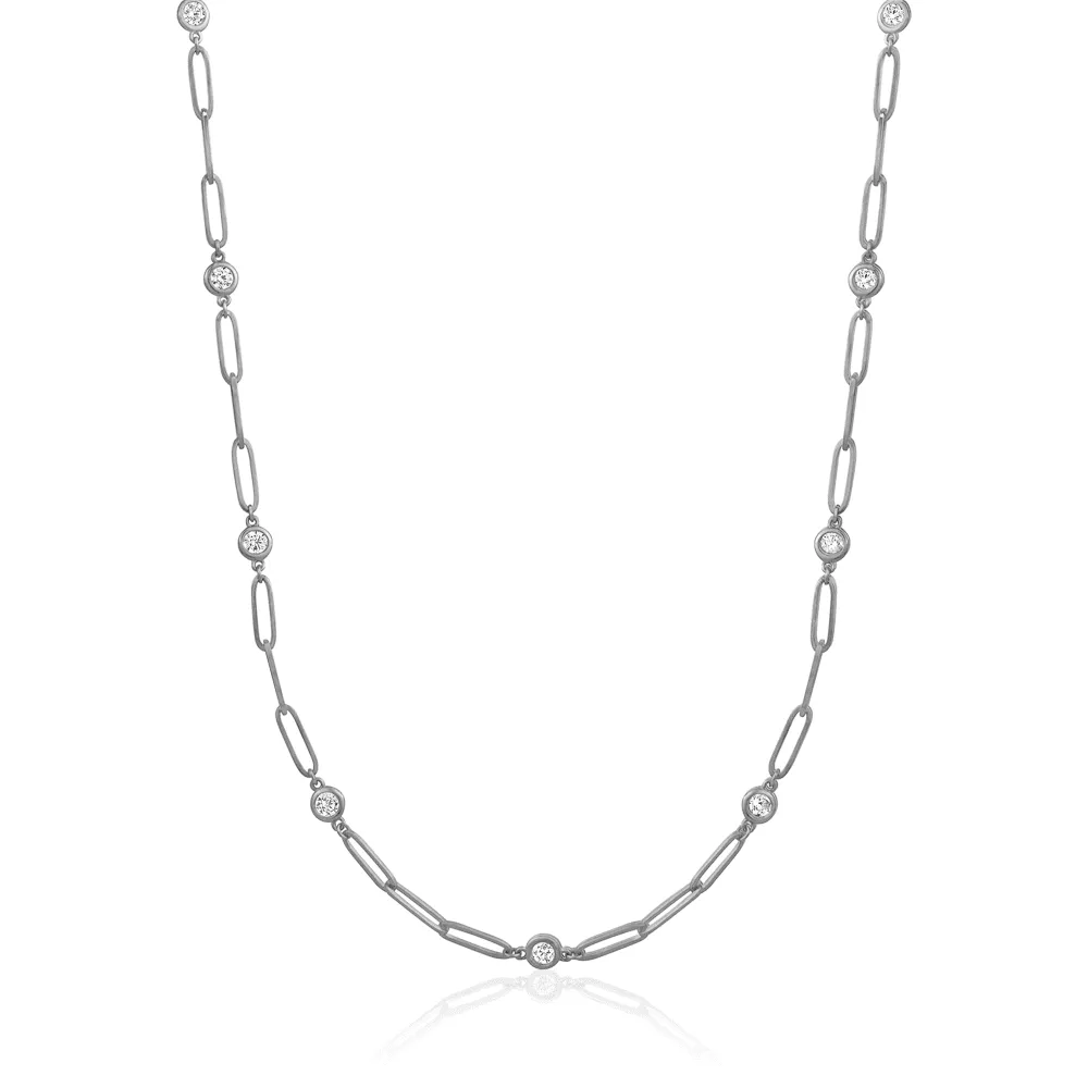 Paperlink  Station Diamond Necklace