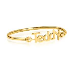 Personalized Baby Name Bangle Bracelet