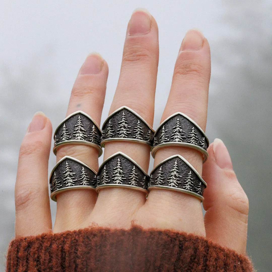 *Pre-Order* Sterling Silver Nightfall Rings