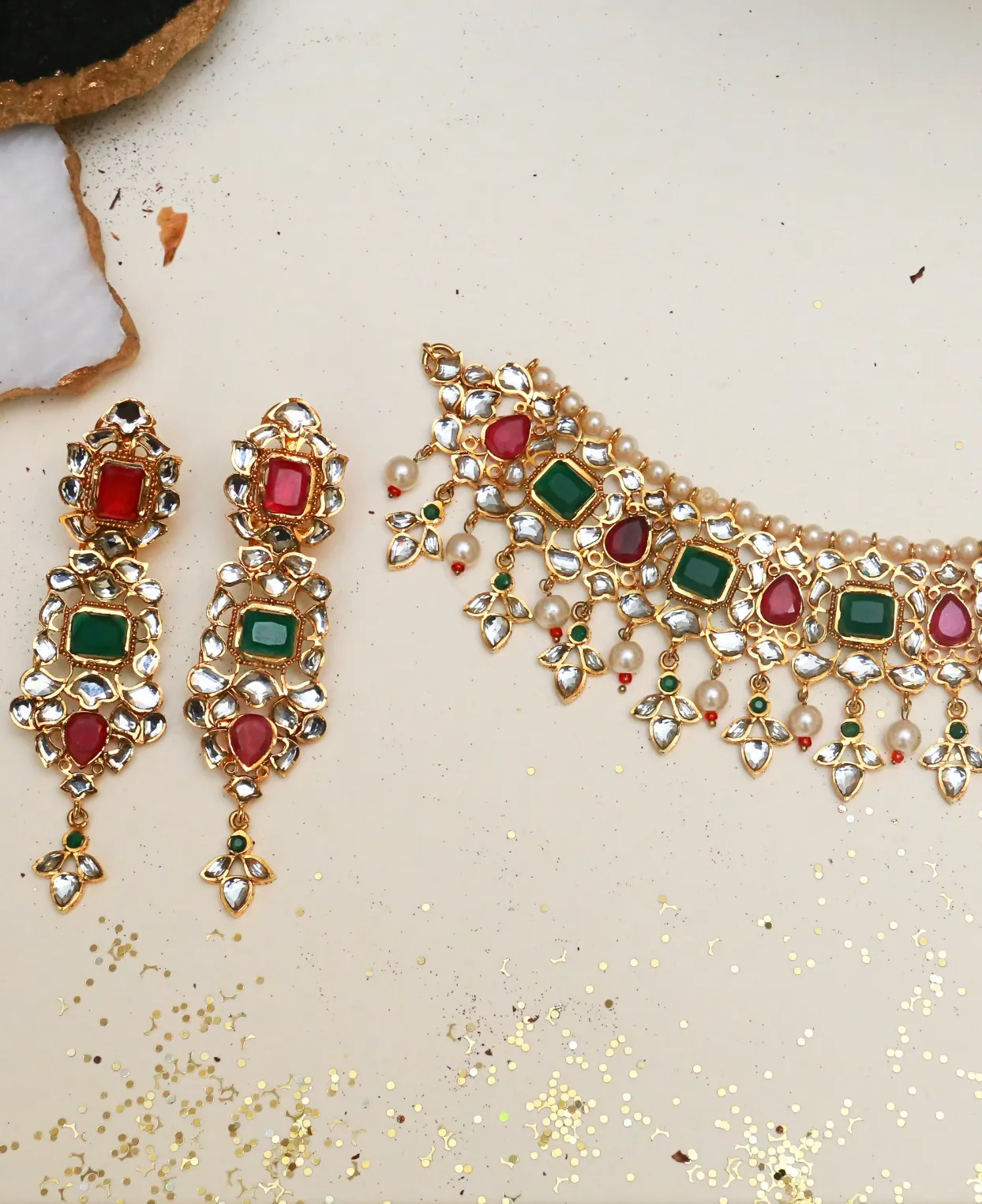 Ruby and Emerald Set