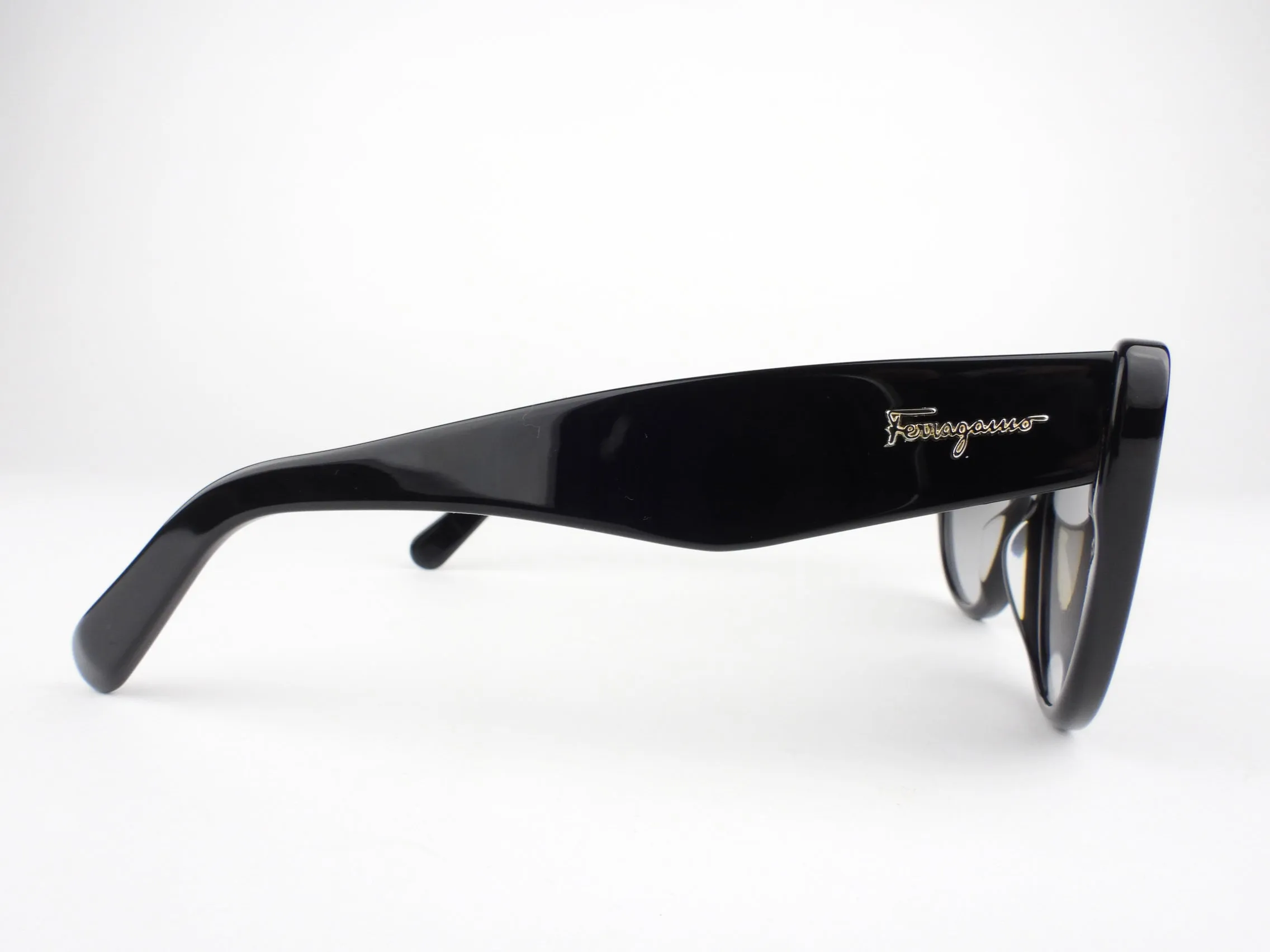 Salvatore Ferragamo Black Ombre Lense Cat Eye Sunglasses