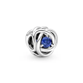 September Blue Eternity Circle Charm 790065C07