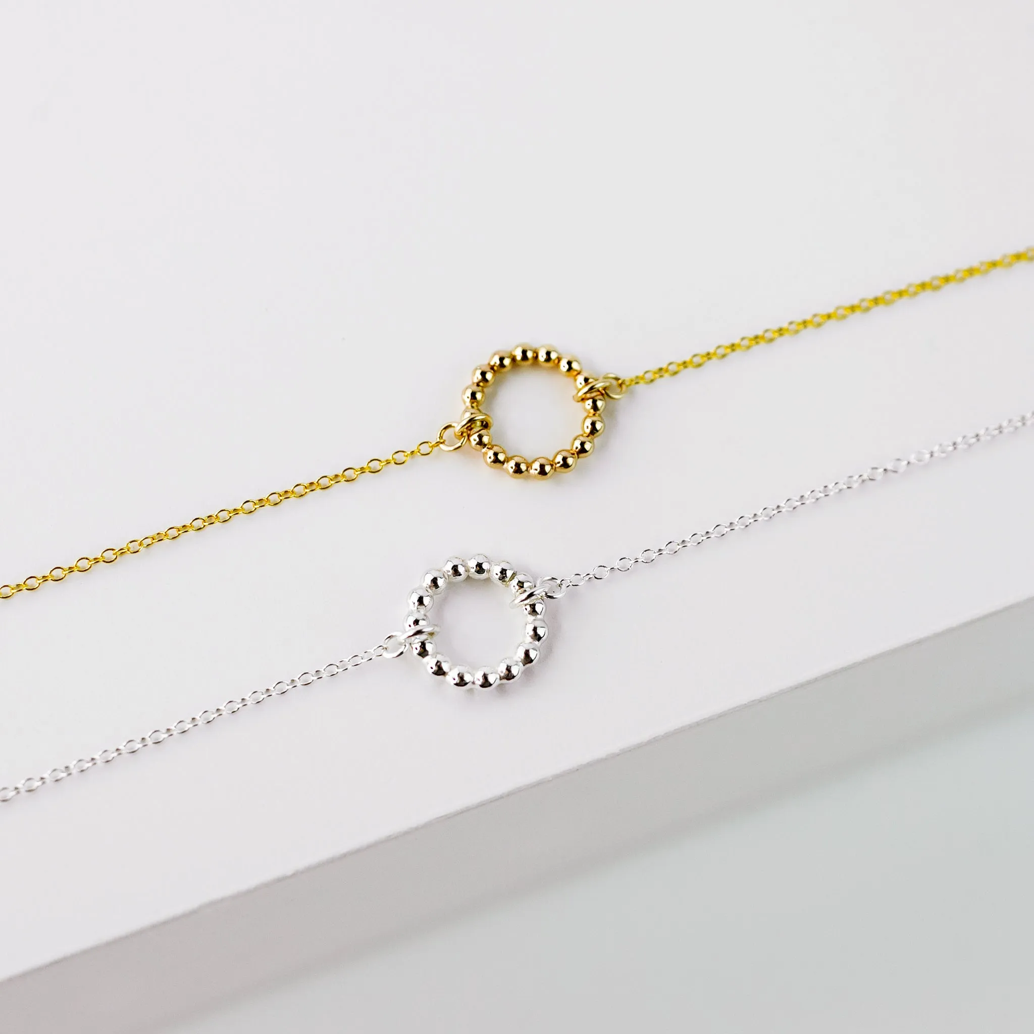 Shimmer Dot Circle Bracelet