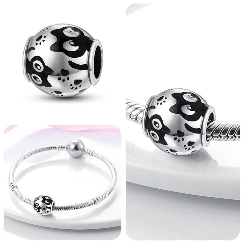 Sterling Silver Beads Bracelets Changing Charm For Women