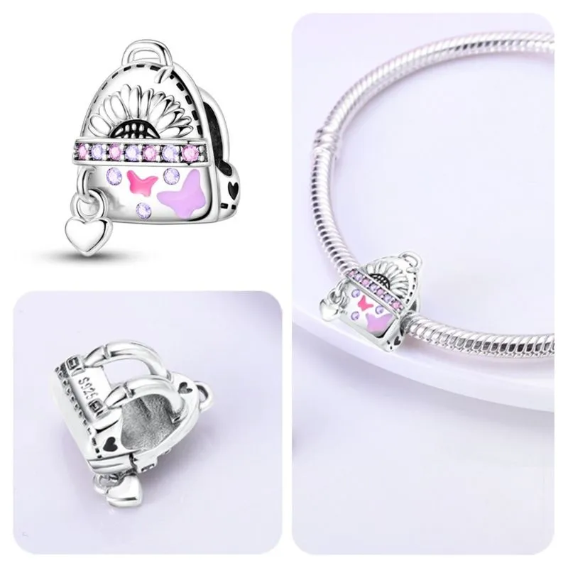 Sterling Silver Beads Bracelets Changing Charm For Women