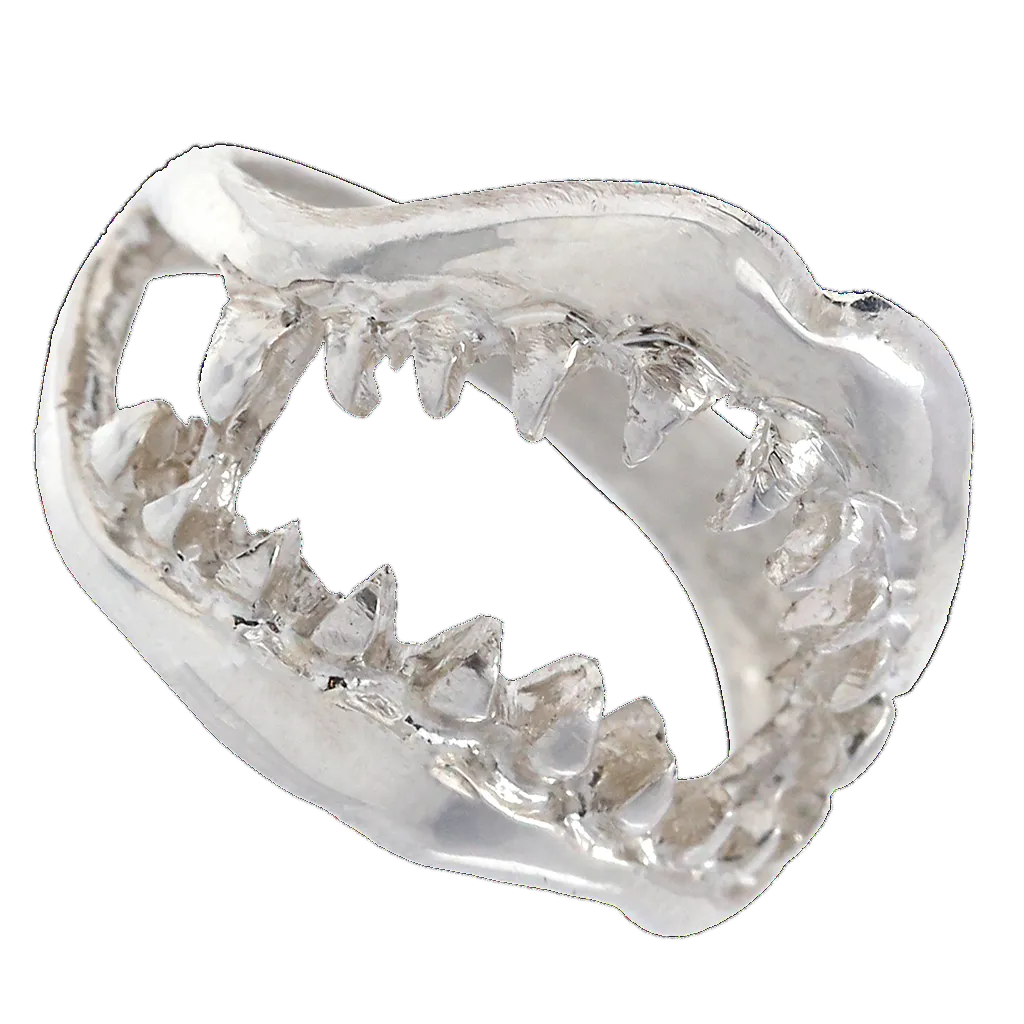 Sterling Silver Jaws Ring