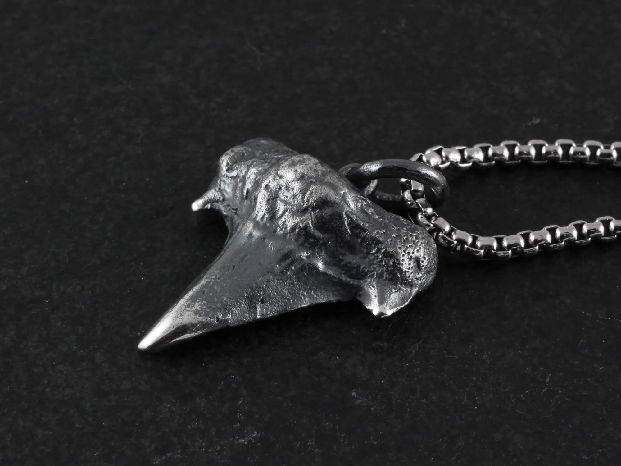 Sterling Silver Shark Tooth Necklace