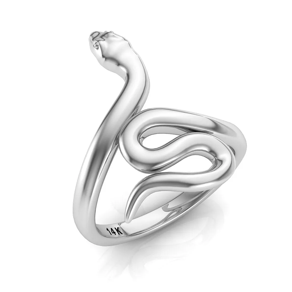 Stylish BFF Snake Ring 14K or 18K Gold NIJ001